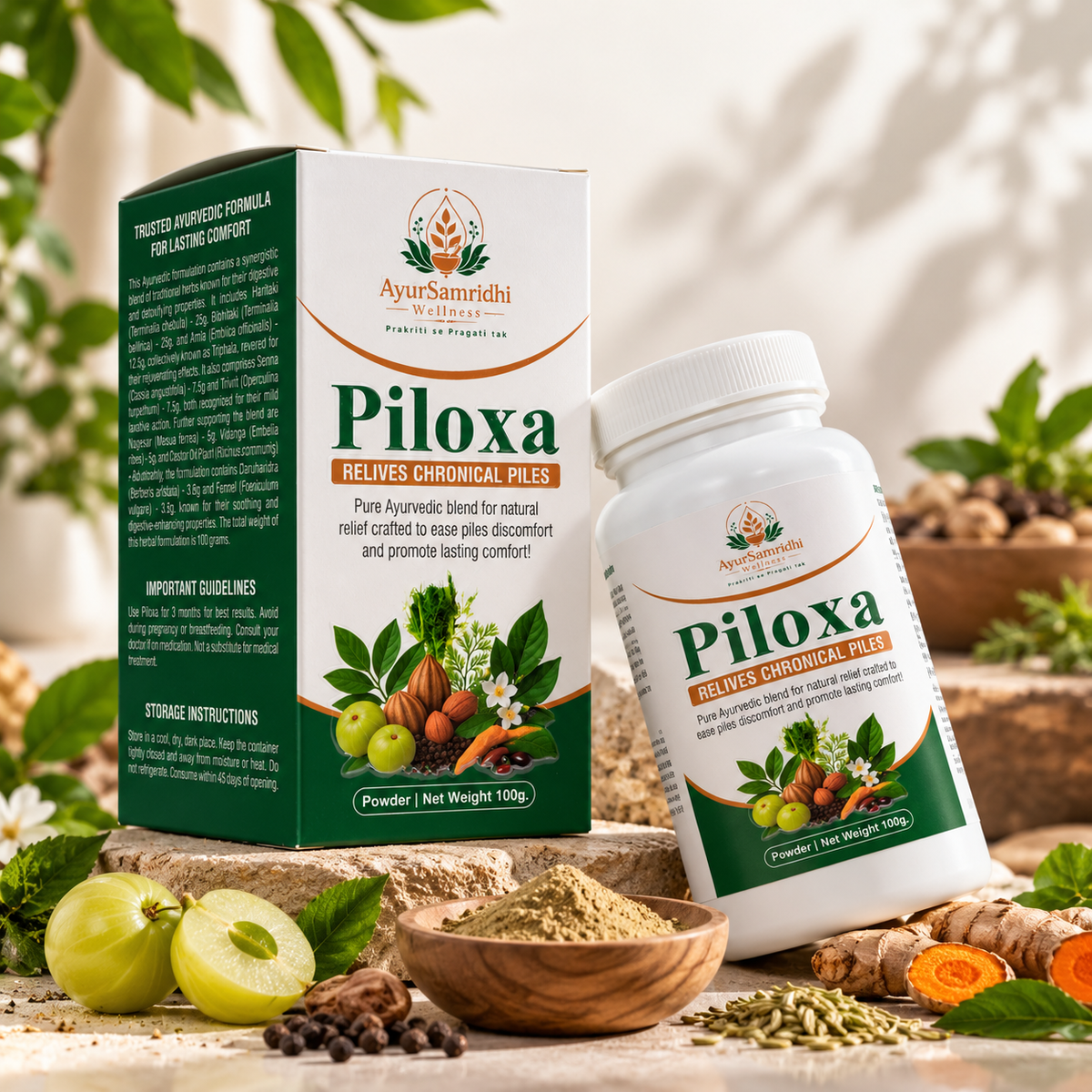 Piloxa Piles Support Powder – 100g