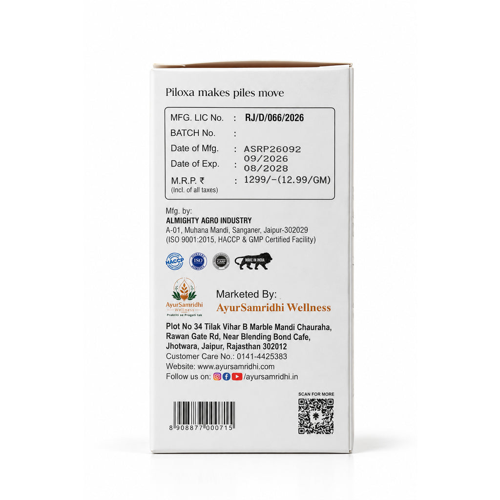 Piloxa Piles Support Powder – 100g